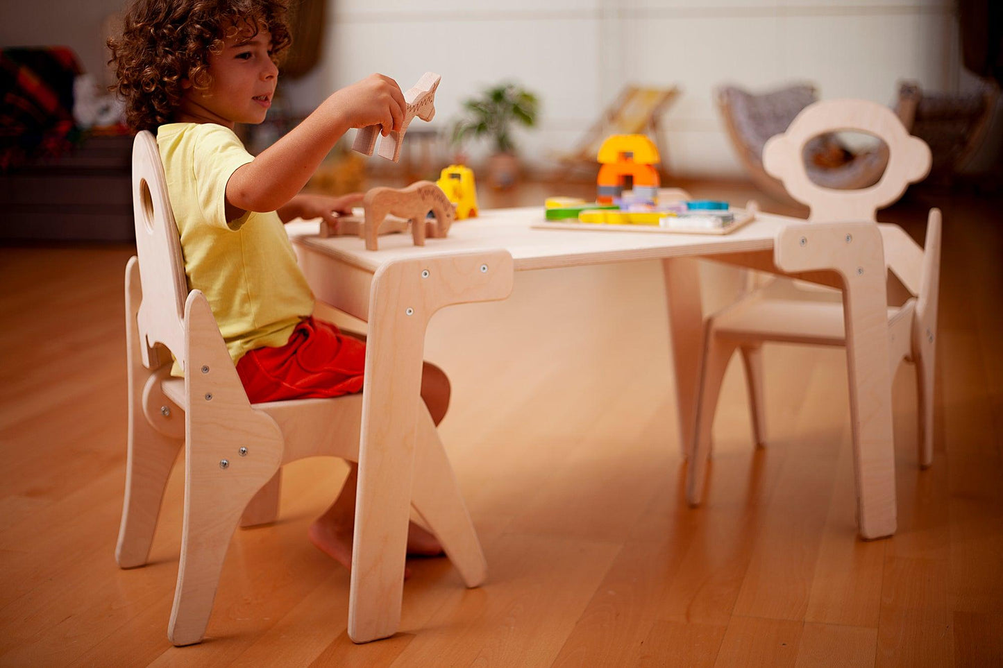 Montessori tafel en stoelstel