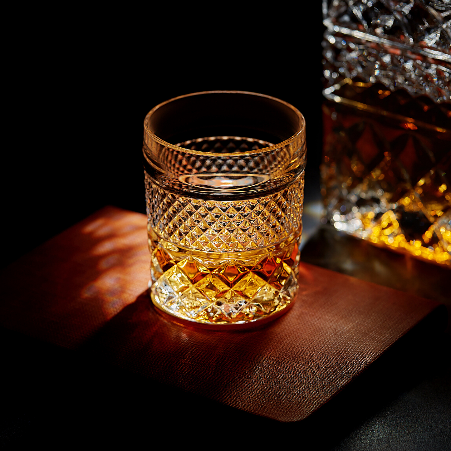 Die Whiskey Decanter Geskenkstel