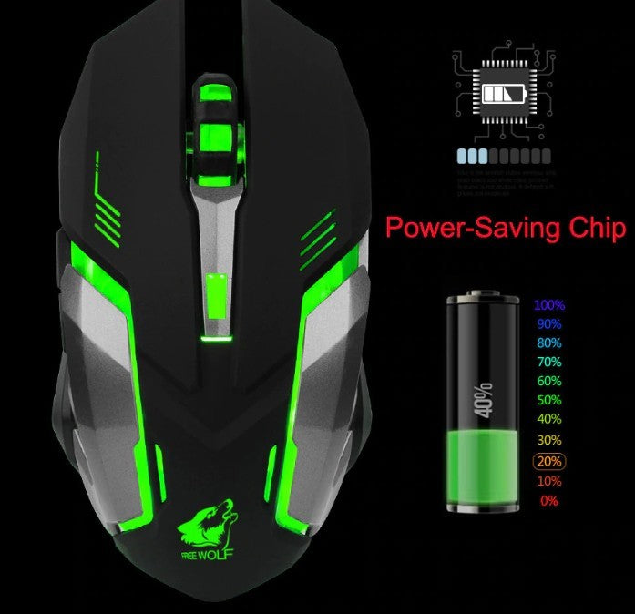 Ninja Dragon Stealth 7 Wireless Silent LED Gaming Muis 