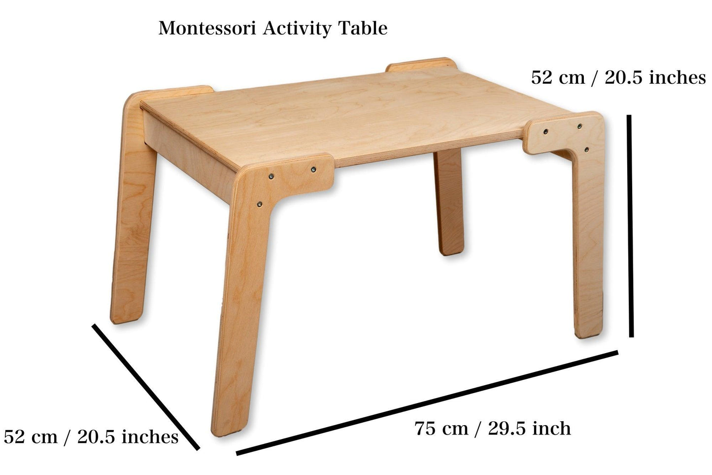 Montessori tafel en stoelstel