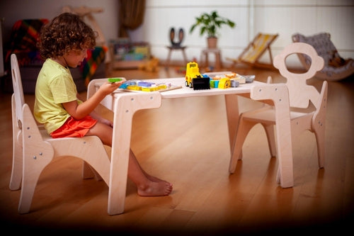 Montessori tafel en stoelstel