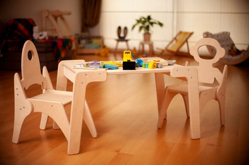 Montessori tafel en stoelstel